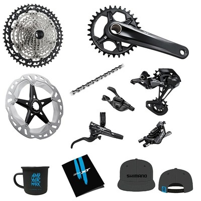 Gruppo completo Xt m8100 32t 175mm 12v. 10-51 edizione priority pack •  Bikool